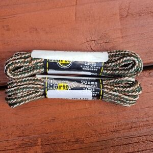 (2) Dr. Martens Air Wair Original Laces 90cms - Cream, Brown & Green